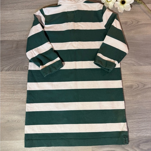 Abercrombie & Fitch Rugby Polo Dress in Green and White StripesSize Large - Picture 10 of 10